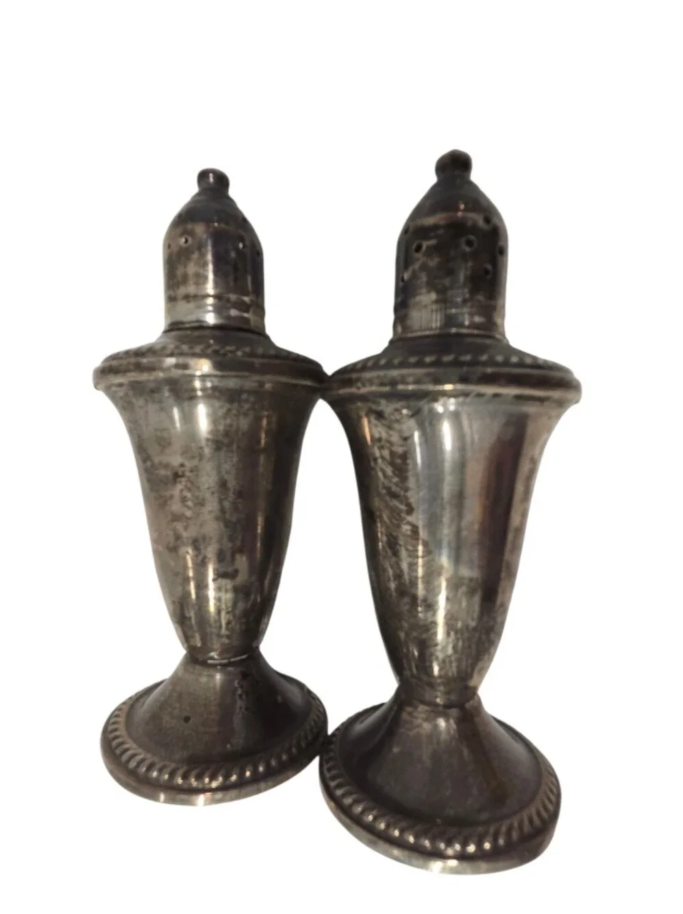 Duchin Creation Weighted Sterling Silver Salt and Pepper Shakers